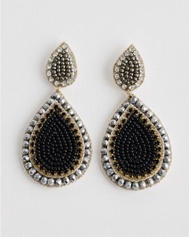 All Night Earrings Gunmetal