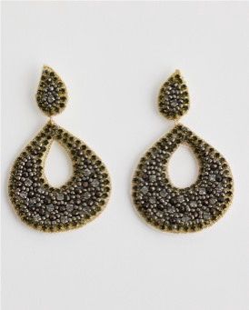 Night Out Earrings Gunmetal