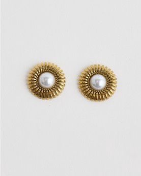 Mabel Earrings White