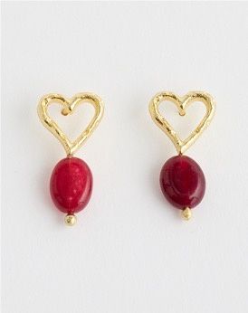 Bengali Earrings Red