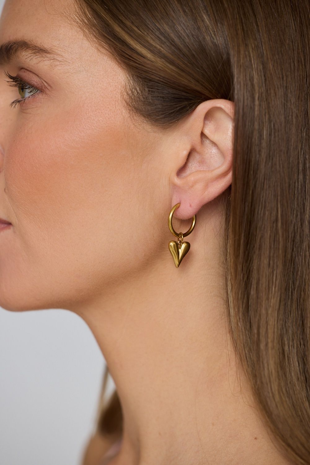 Hearty Earrings - Gold