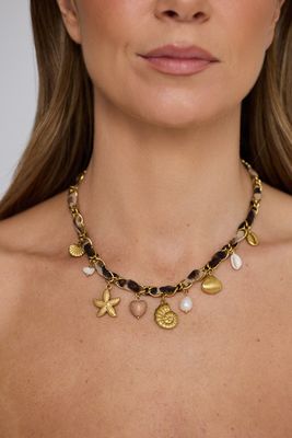 Shelly Necklace - Leopard