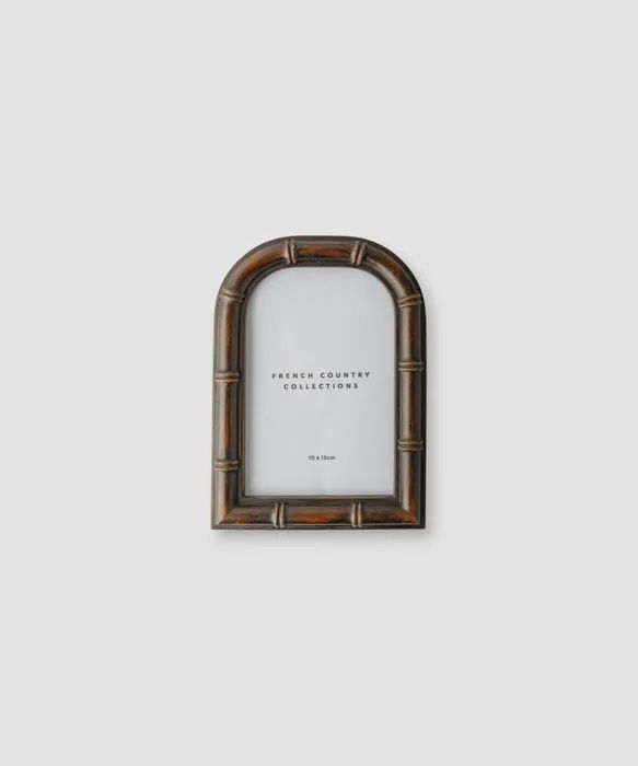 Bamboo Round Top Photoframe 4x6