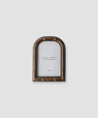 Bamboo Round Top Photoframe 4x6