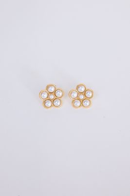 Fleur Earrings - Pearl