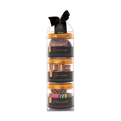Tall Gift Pack Freckles/Jersey Caramels/Licorice 625g