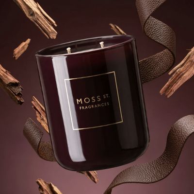 MOSS ST. Candle 300g - Vintage Leather &amp; Cedarwood