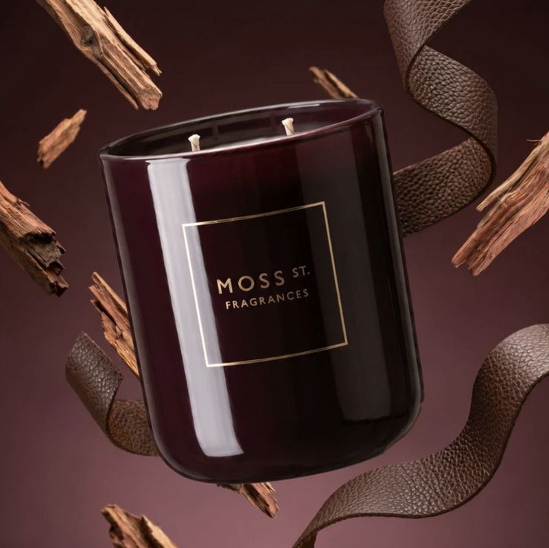 MOSS ST. Candle 300g - Vintage Leather &amp; Cedarwood