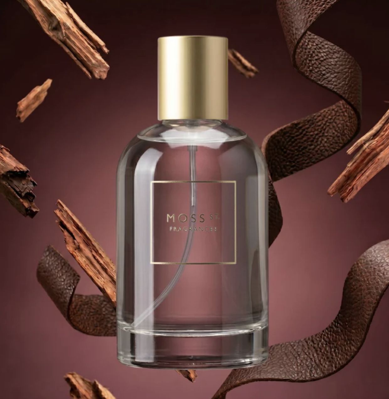 MOSS ST. Room &amp; Linen Spray 100ml - Vintage Leather &amp; Cedarwood