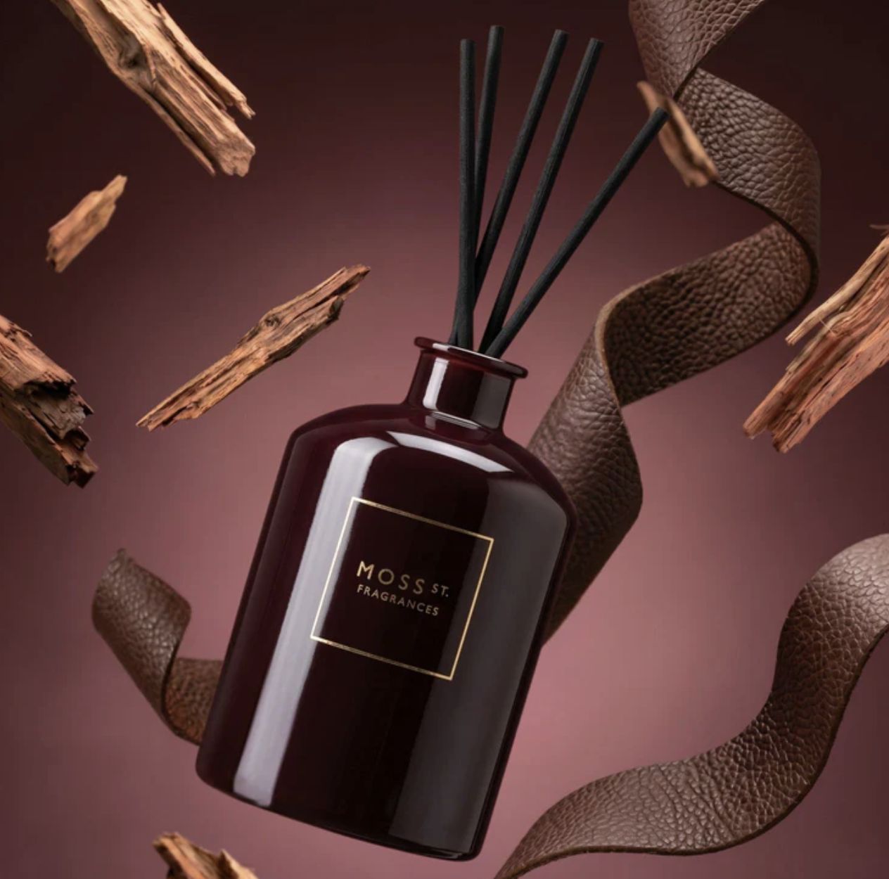 MOSS ST. Diffuser 300ml - Vintage Leather &amp; Cedarwood