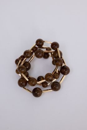 Neela Bracelet Stack - Brown