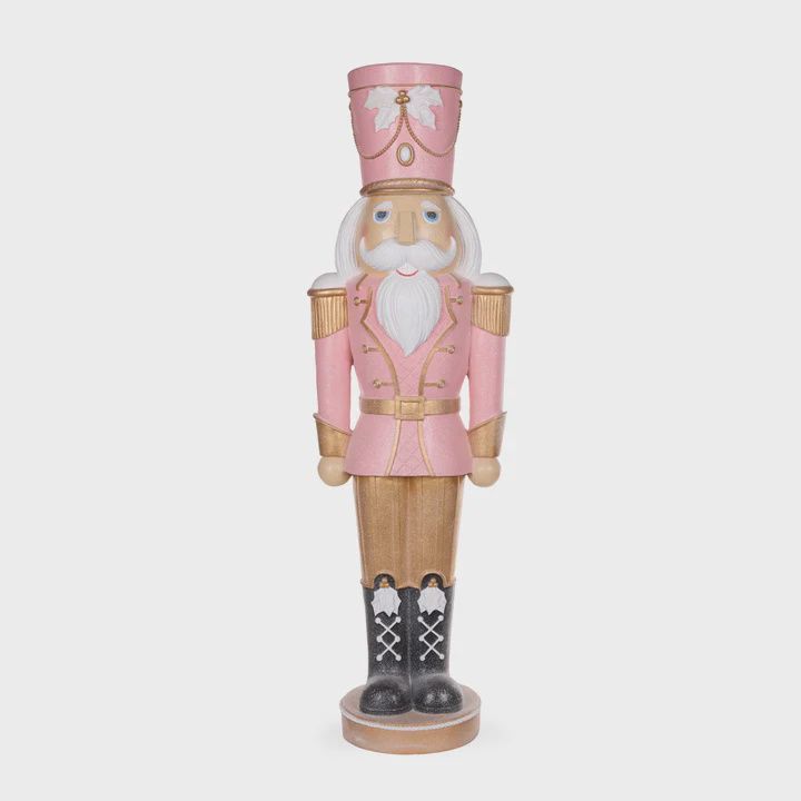 LED Pink And Champagne Nutcracker