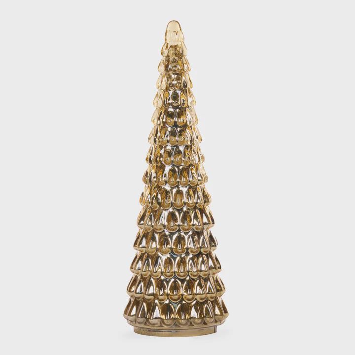 Gold Vintage Mercury LED Tabletop Tree