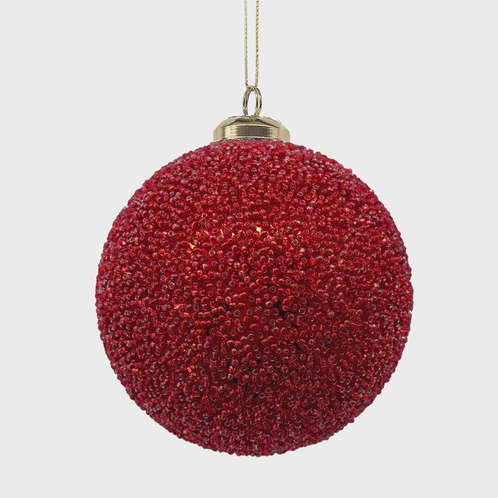 15 CM Red Caviar Bauble
