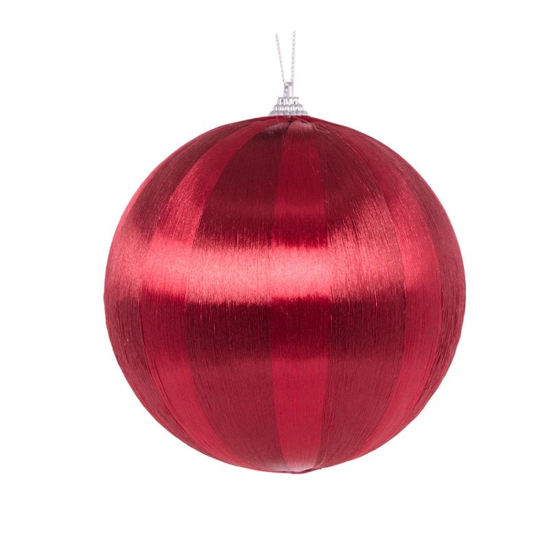 Rouge Striped Silk Bauble