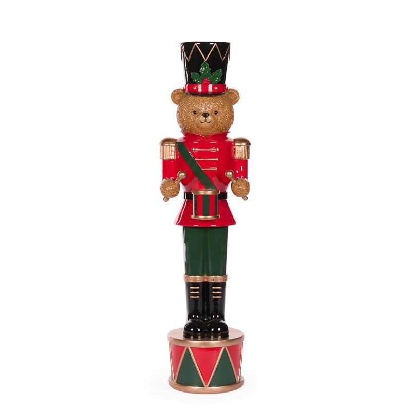 55 CM Teddy Bear Soldier With Drum
