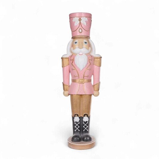 LED Pink And Champagne Nutcracker