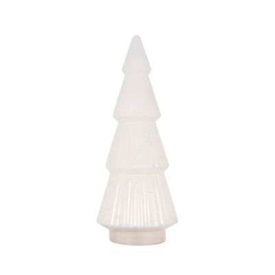 54.5 CM White Layered Mercury Tree
