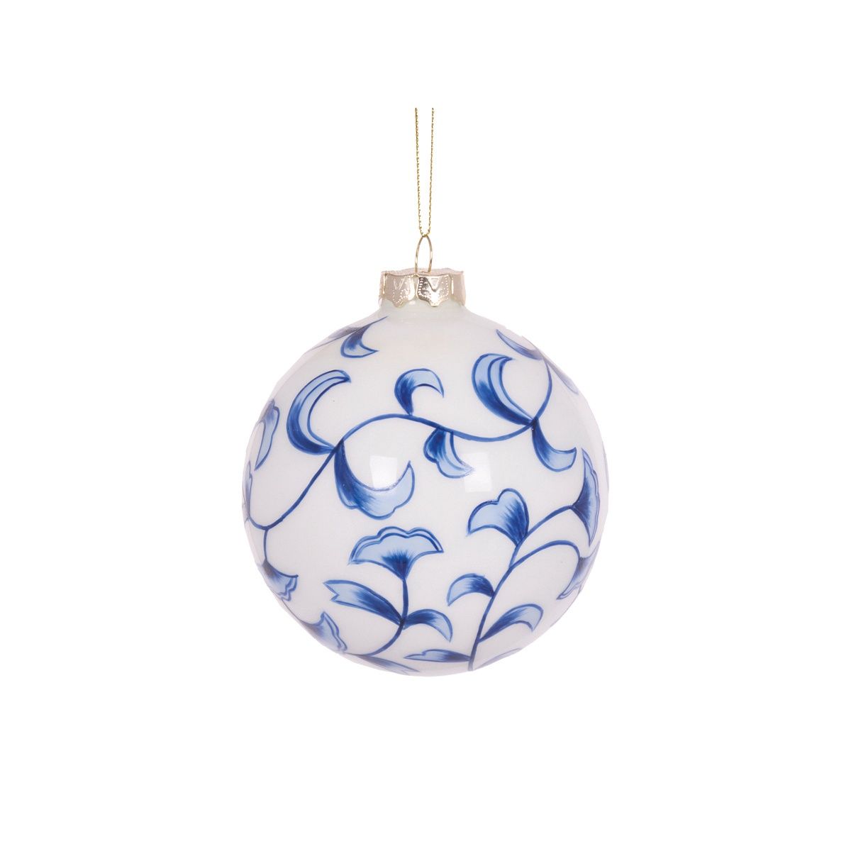 Blue Floral Bauble