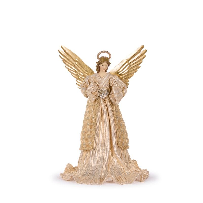Elegant Champagne Angel Tree Topper