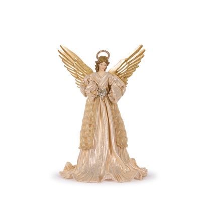 Elegant Champagne Angel Tree Topper