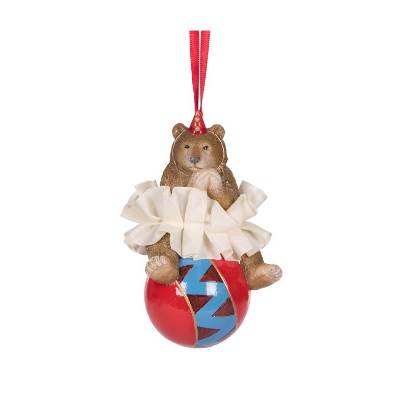 Balancing Bear Hanging Ornament