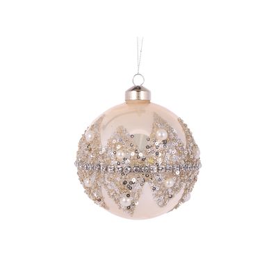 Pearl Beaded Jewel Bauble