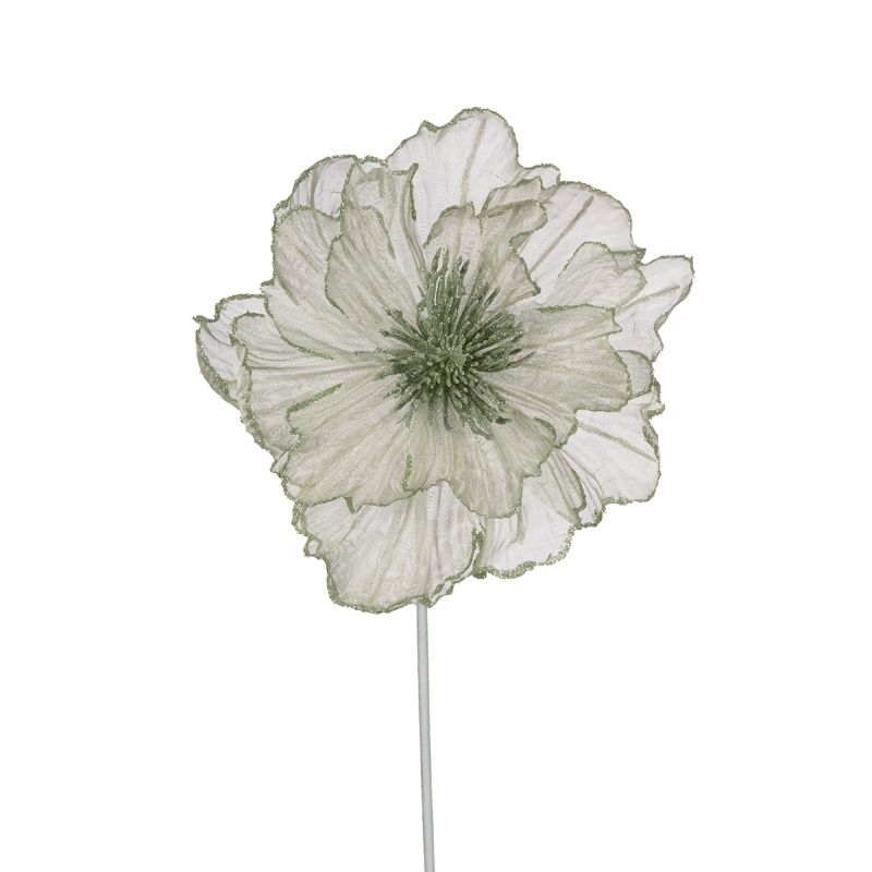 Mint Platinum Ruffle Poinsettia