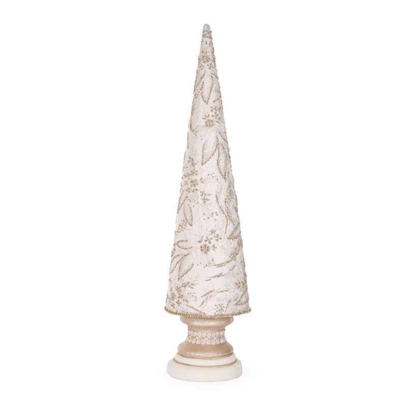 95 CM Sparkling Lace Cone Tree