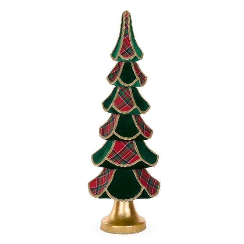90 CM Tartan Layered Tree