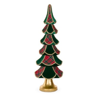 90 CM Tartan Layered Tree