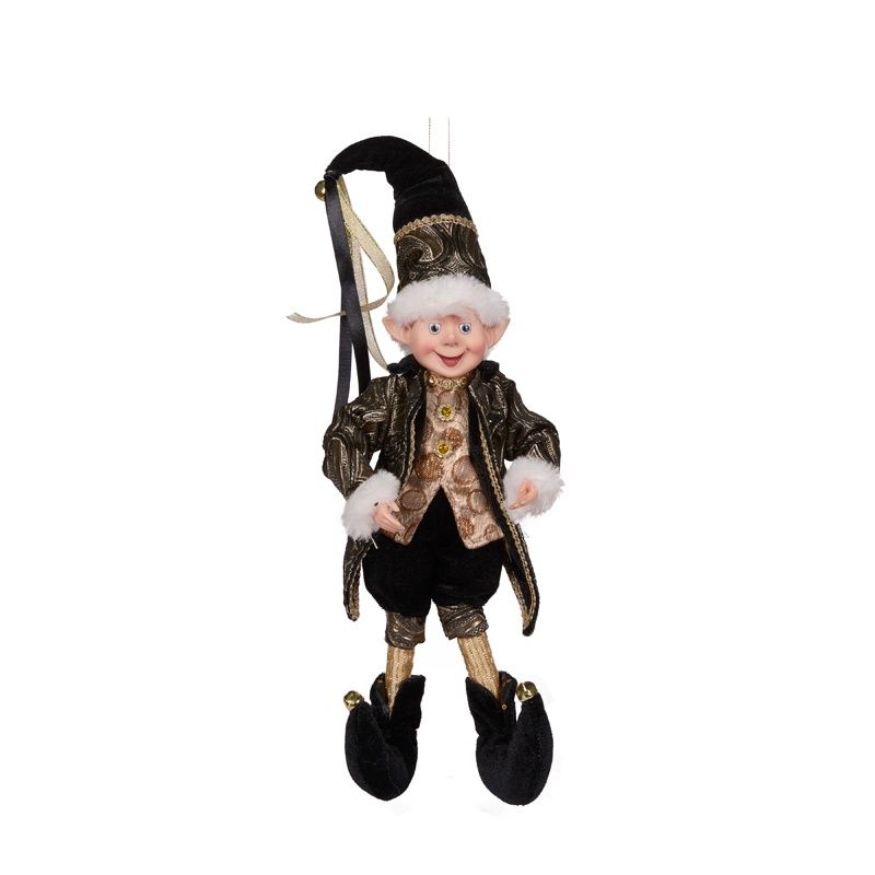 40 CM Black Fabric Elf