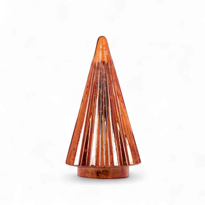 Orange Vintage Mercury LED Tabletop Tree