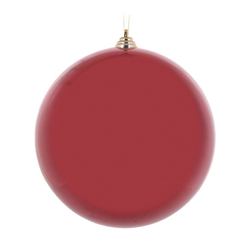 30 CM Burgundy High Shine Bauble