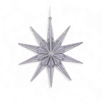 10 Point Hanging Star Silver