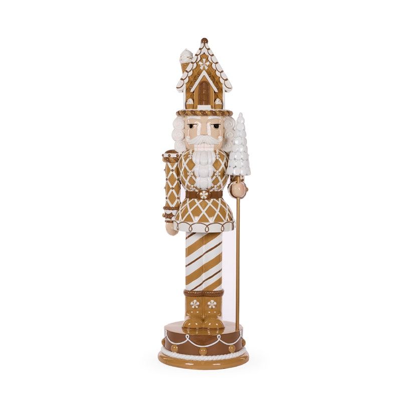 93 CM Gingerbread Lattice Nutcracker