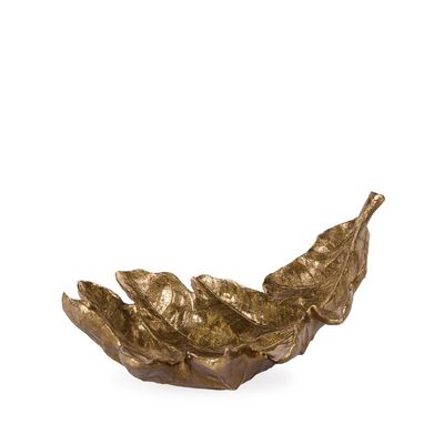 Gold Oak Leaf Bowl