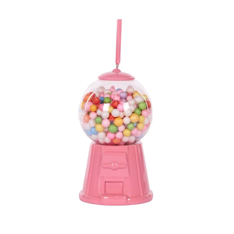 Pink Gumball Machine Hanging Ornament