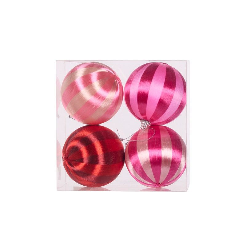 4 PK Pink Joy Silk Baubles