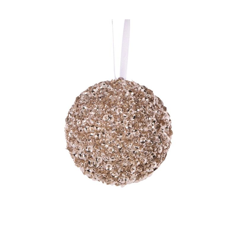 Champagne Crystal Confetti Bauble