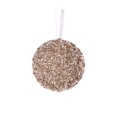 Champagne Crystal Confetti Bauble