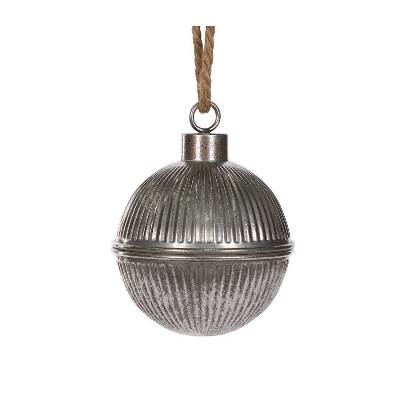 20 CM Silver Fluted Bell