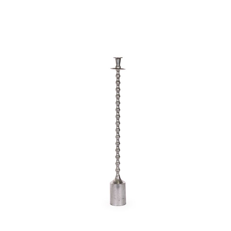 75 CM Silver Ripple Candle Holder