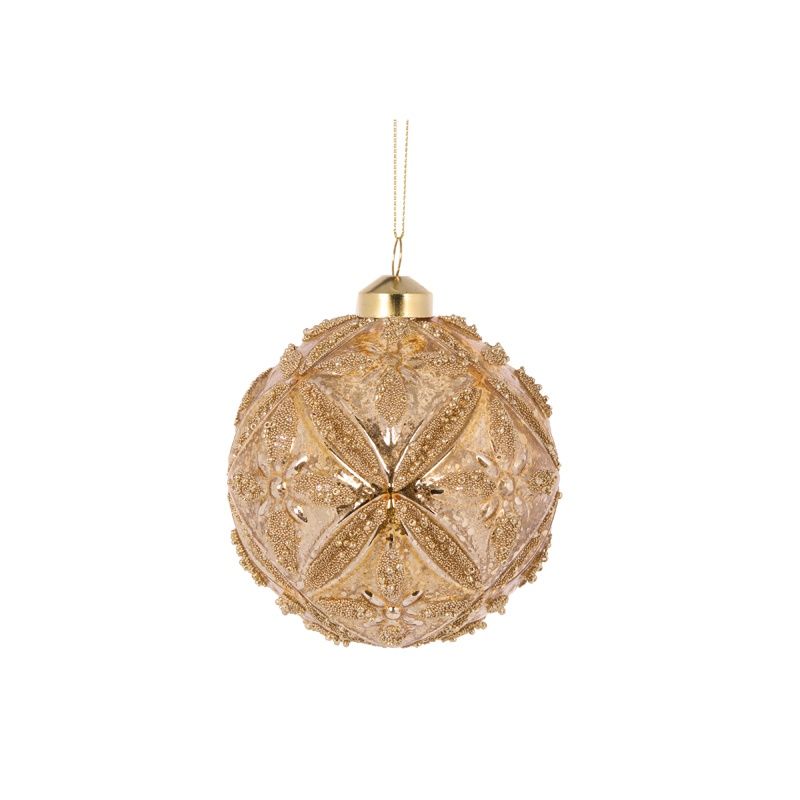 Gold Cut Beaded Bauble