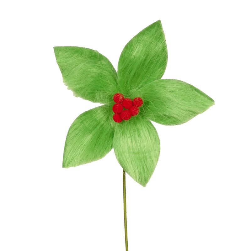 Green Fur Poinsettia