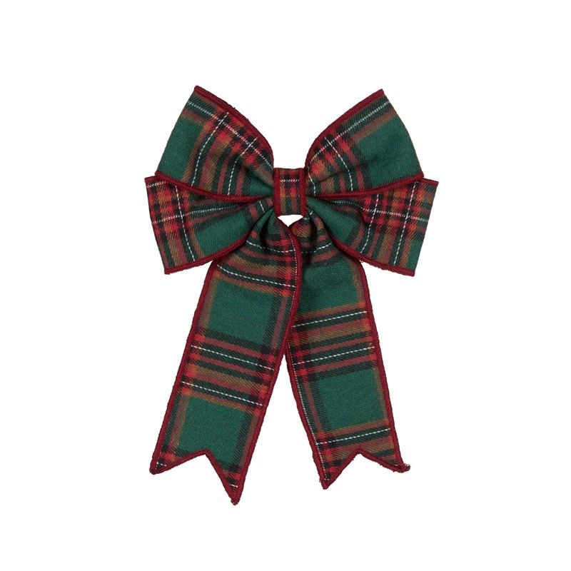 Red Tartan Double Bow