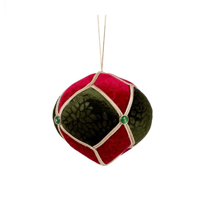 Traditional Red Velvet Onion Bauble