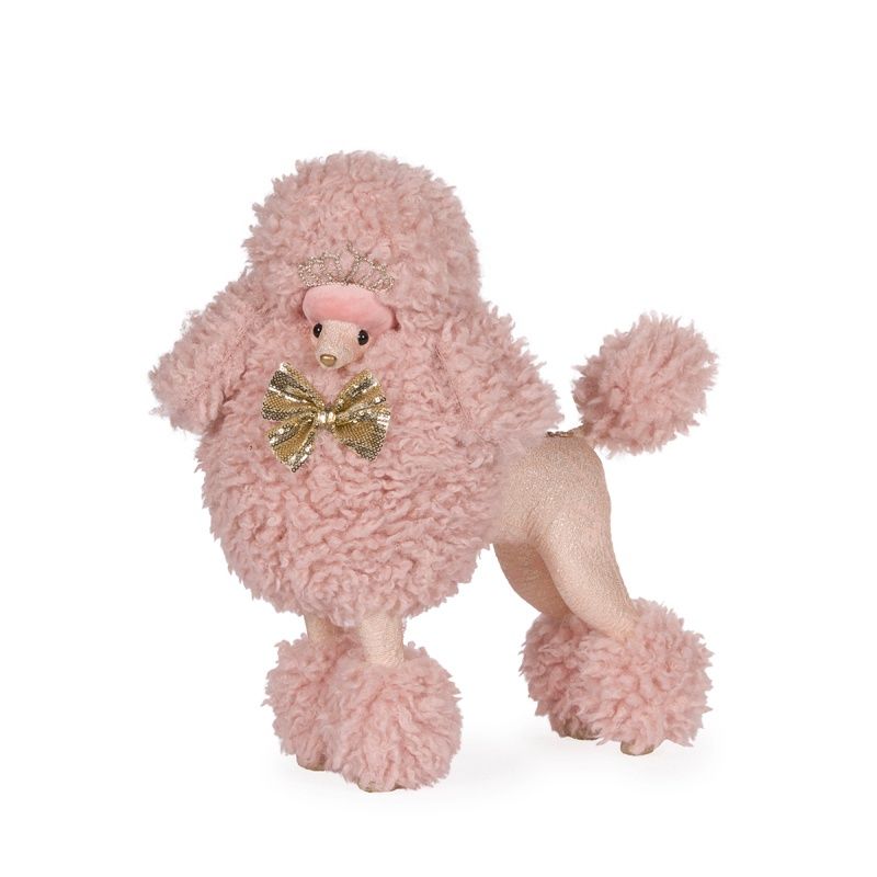 Pink Princess Poodle With Tiara