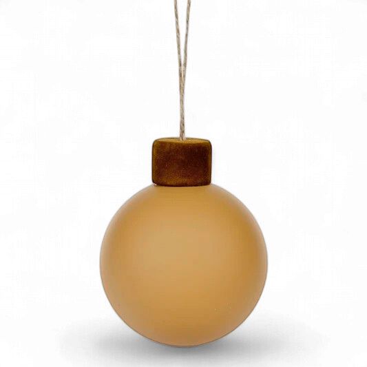 Caramel Velvet Topped Bauble