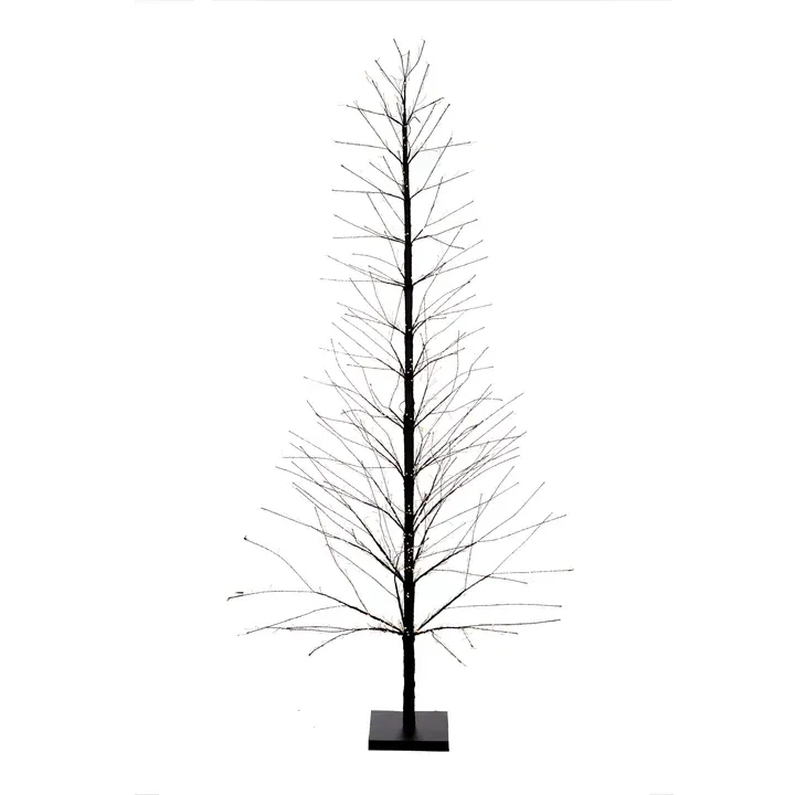 210 CM LED Black Sparkle Tree